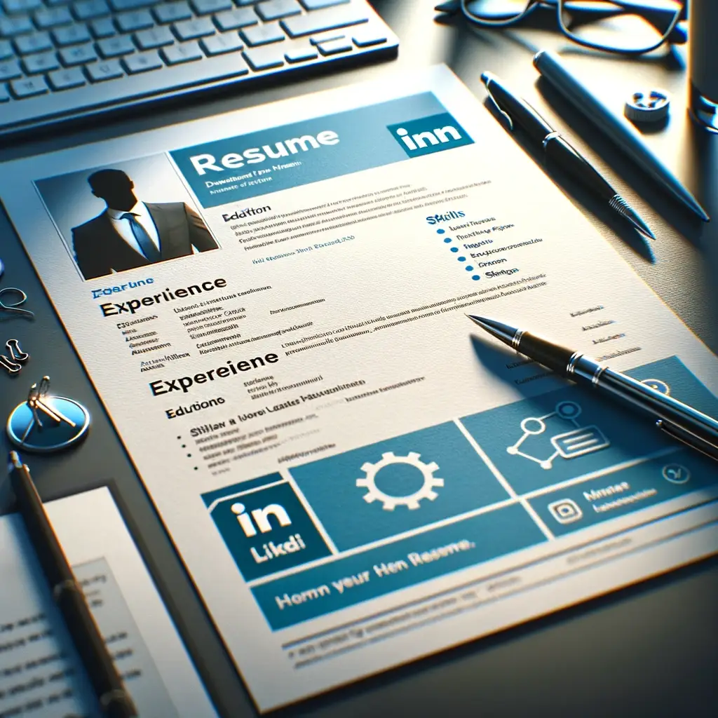 how do i put linkedin on my resume